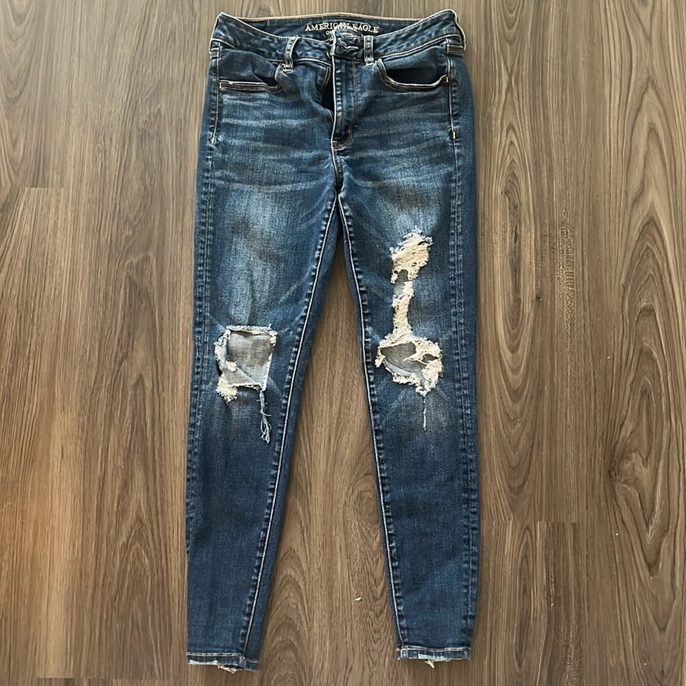 American Eagle Skinny Jeans, Hi-rise, Super Strech, Size 6 short